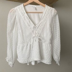 White fairy flowey shirt